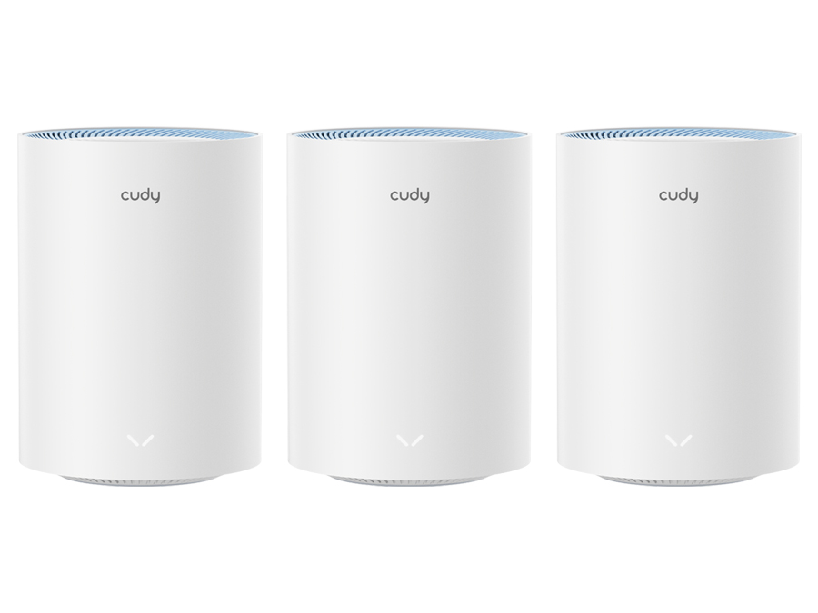 Cudy Dual Band WiFi 5 1200Mbps Fast Ethernet Mesh 3 Pack | M1200 (3-Pack)