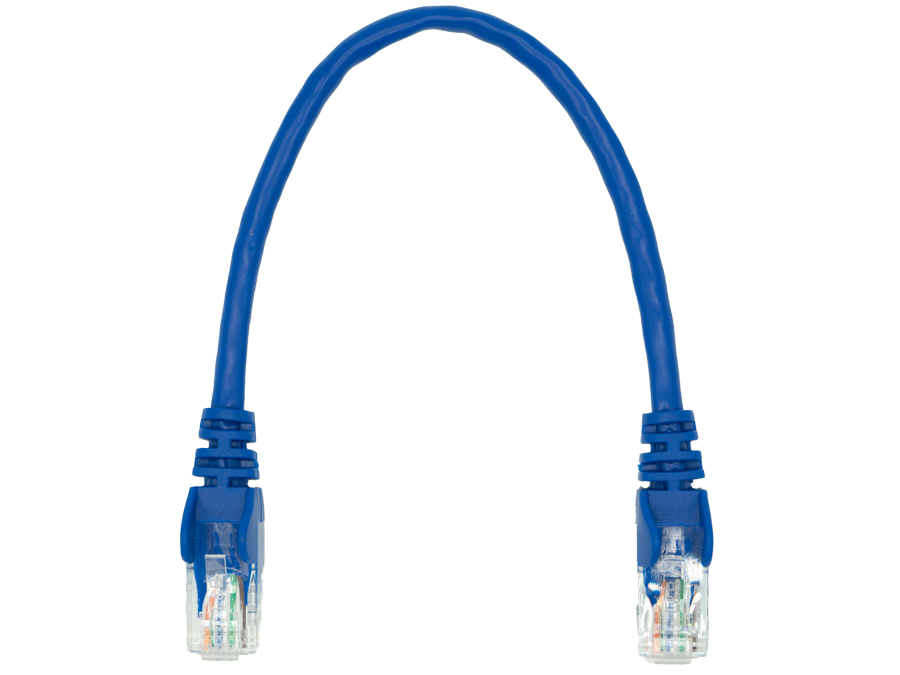 Linkbasic UTP Cat5e Flylead (22cm, Blue)