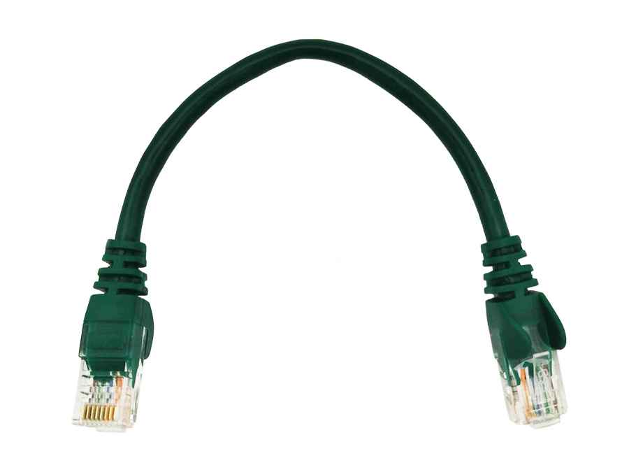 Linkbasic UTP Cat5e Flylead (22cm, Green)