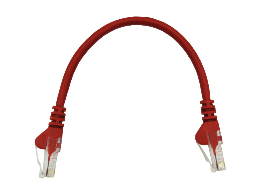 Linkbasic UTP Cat5e Flylead (22cm, Red)