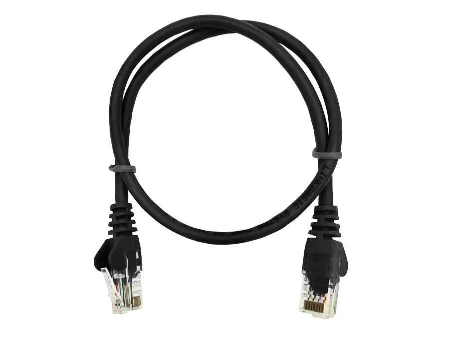 Linkbasic UTP Cat5e Flylead (50cm, Black)