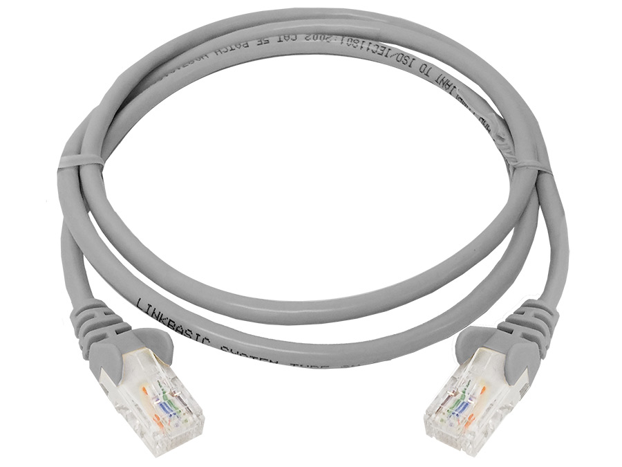 Linkbasic UTP Cat5e Flylead (1m, Grey)