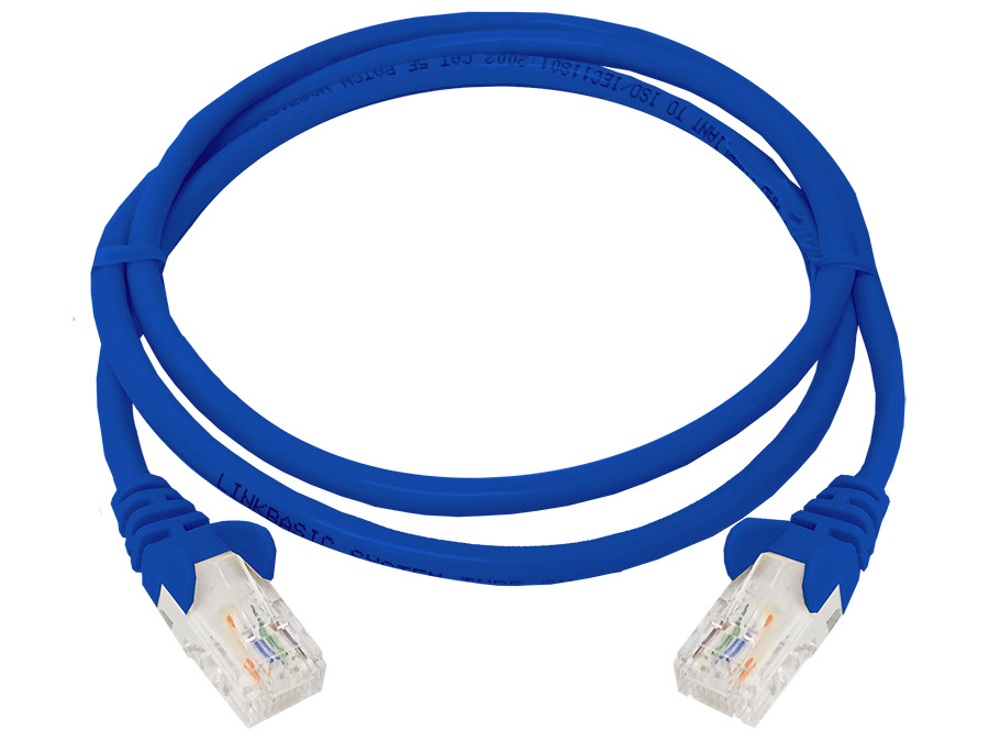 Linkbasic UTP Cat5e Flylead (1m, Blue)