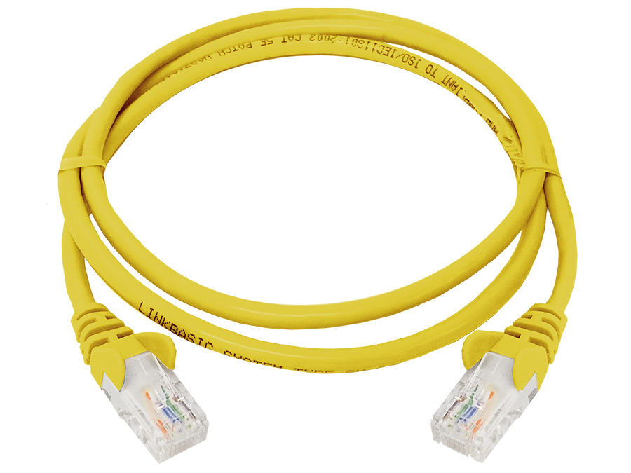 Linkbasic UTP Cat5e Flylead (1m, Yellow)