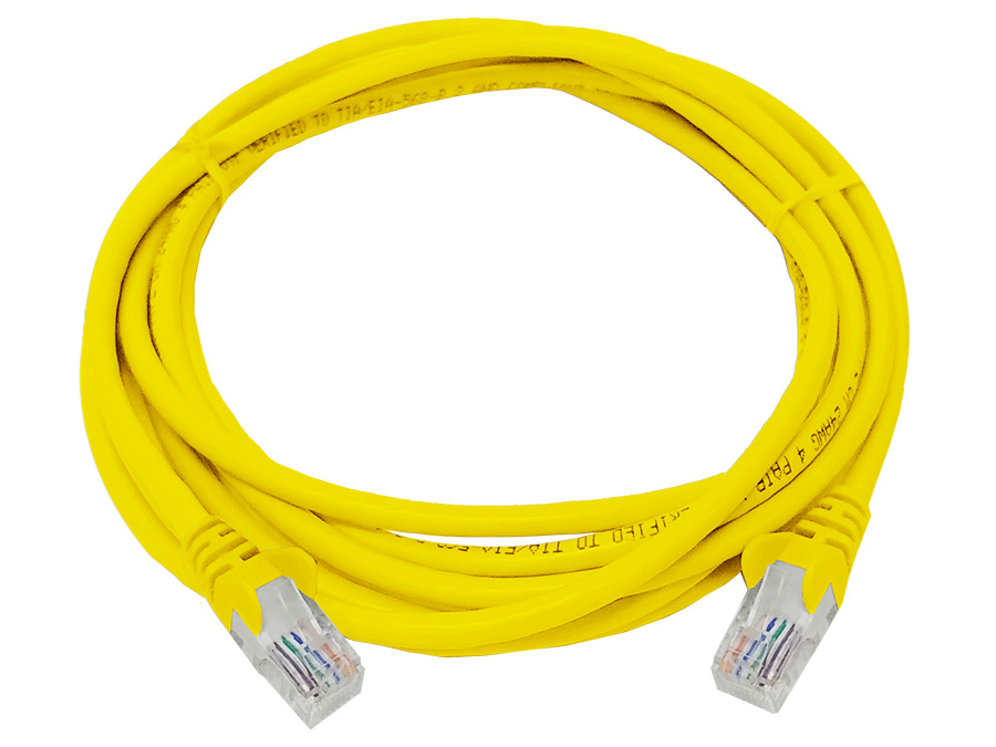 Linkbasic UTP Cat5e Flylead (3m, Yellow)