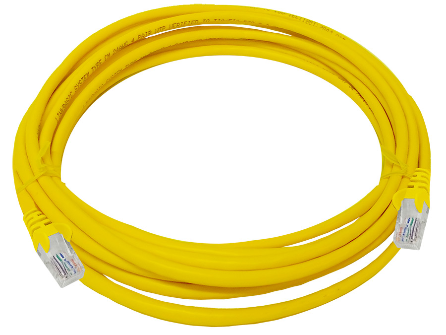 Linkbasic UTP Cat5e Flylead (5m, Yellow)