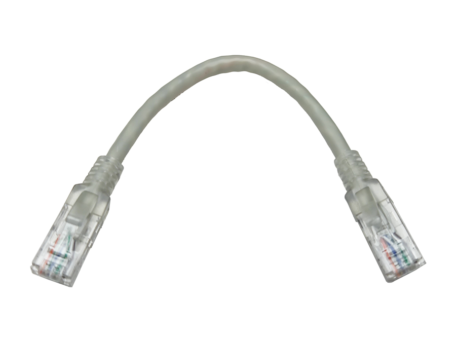 Linkbasic UTP Cat6 Flylead (22cm, Grey)