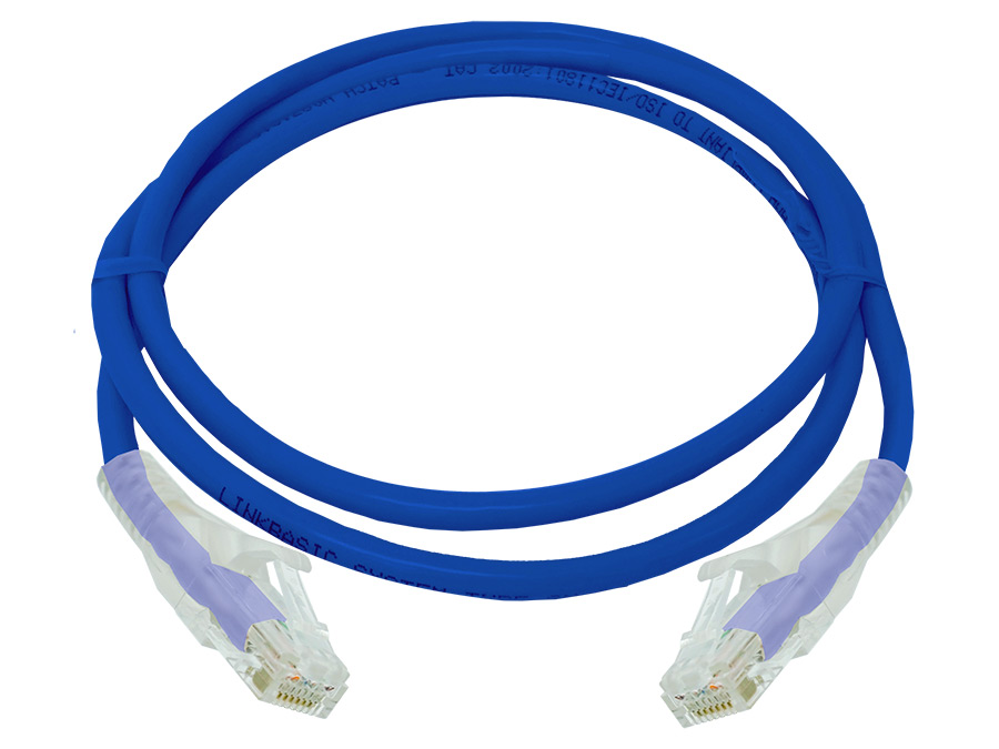 Linkbasic UTP Cat6 Flylead (1m, Blue)