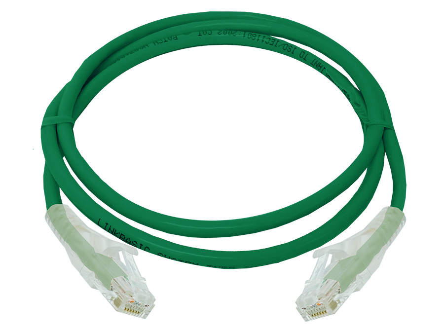 Linkbasic UTP Cat6 Flylead (1m, Green)