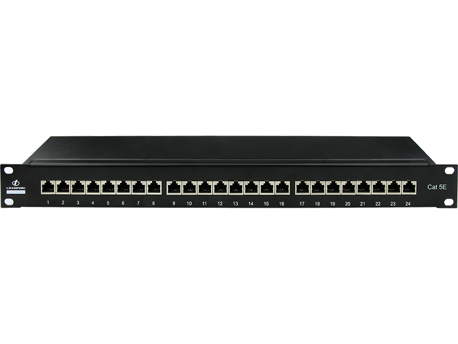 Linkbasic 24 Port Cat5e Shielded Rack Mount Patch Panel