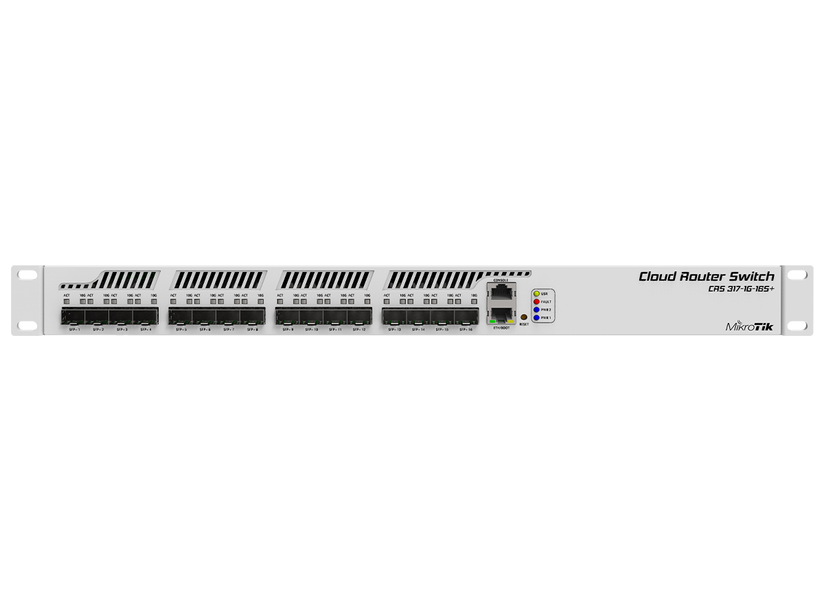 MikroTik Cloud Router Switch 16 Port SFP+ | CRS317-1G-16S+RM