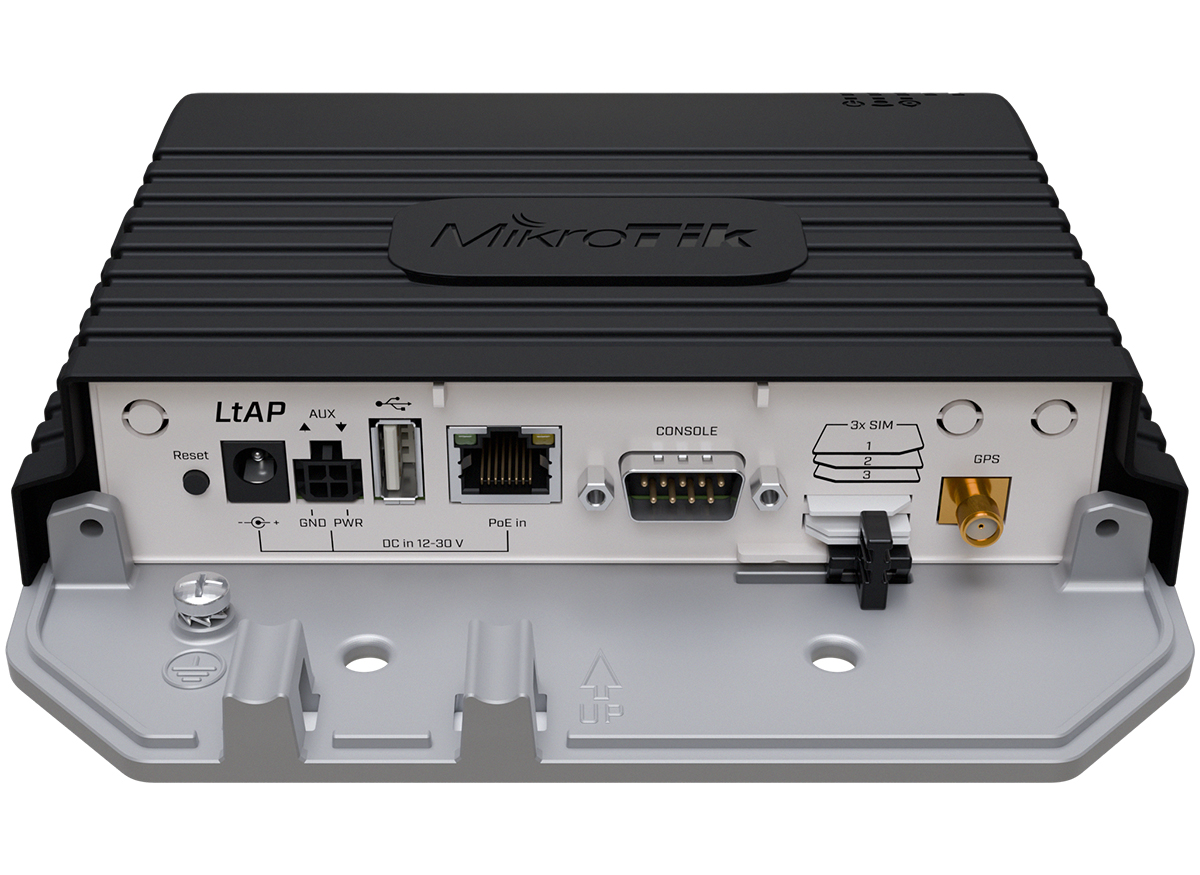 MikroTik LtAP LTE7 Kit 3 SIM 2 mPCIe and GPS Router | LtAP-2HnD&R11e-LTE7
