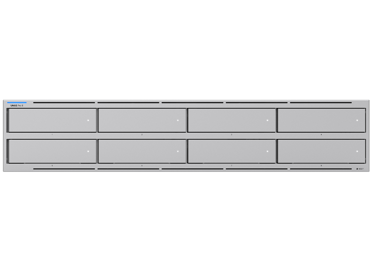 Ubiquiti UniFi NAS Pro 8 2U 8 Drive Bays 2 NVMe Slots and 10Gbps Ethernet | UNAS-Pro-8