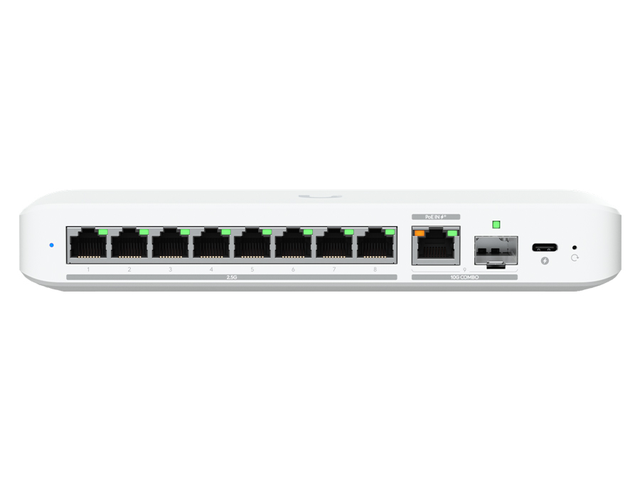 Ubiquiti UniFi Flex 2.5G 8 Port 2.5G with 10G Combo Uplink | USW-Flex-2.5G-8